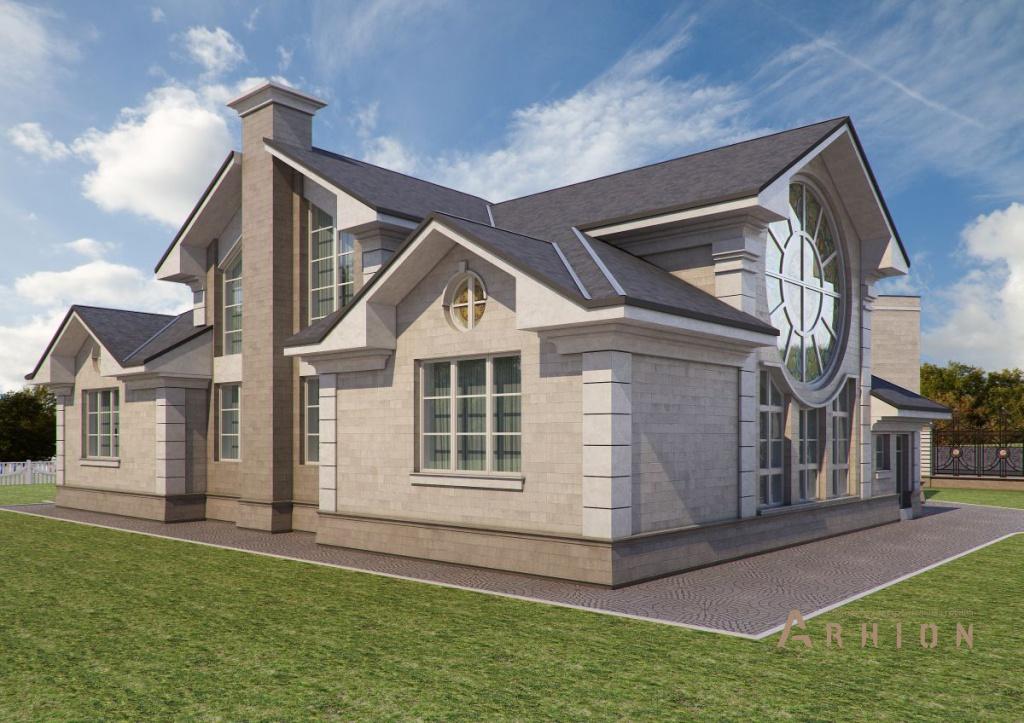 4. Проект одноэтажного дома в современном классическом стиле с многоскатной кровлей, SOV-15, площадью - 352 кв